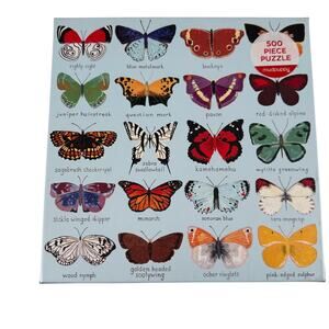 Mudpuppy Butterflies of North America 500 Piece Puzzle – Open Box, Sealed Pieces